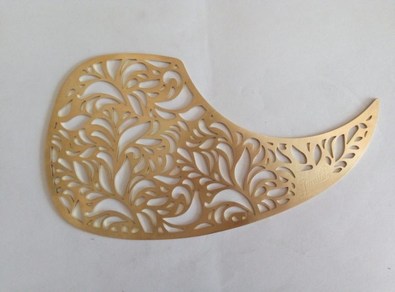 1mm thick brass laser cutting